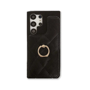Samsung Phone Case With Card Holder And Strap ( Mirror )-BC25010 Burycase