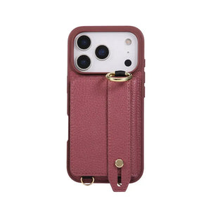 iPhone Case With Card Holder And Strap(With Holder)Black -BC25036 Burycase