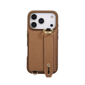 iPhone Case With Card Holder And Strap(With Holder)Black -BC25036 Burycase