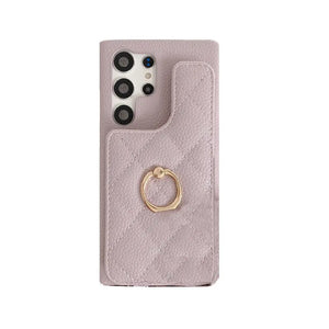 Samsung Phone Case With Card Holder And Strap ( Mirror )-BC25010 Burycase
