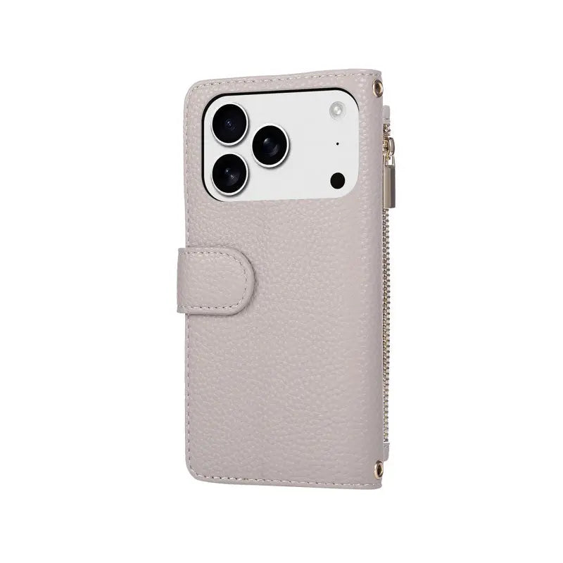 iPhone Case With Card Holder And Crossbody Strap Purple -BC25035 Burycase
