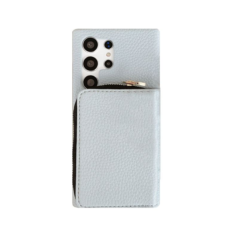 Samsung Phone Case With Zip Wallet And Strap