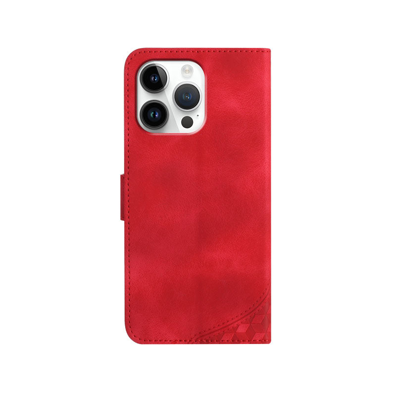 Leather iPhone Cases With Card Holder and Wrist Strap Brown -BC25077