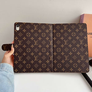 Stylish Leather Monogram iPad Case Small Printing-CYLV111
