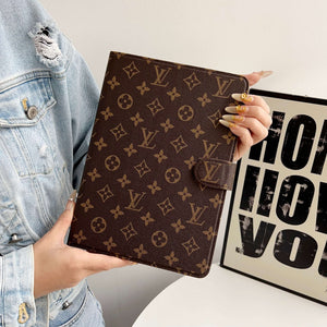 Stylish Leather Monogram iPad Case Small Printing-CYLV111