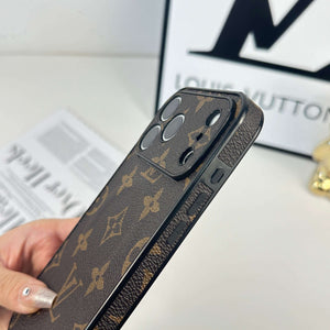 Classic Leather Monogram Magnetic iPhone Case(Compatible With Magsafe)For iPhone 17 Series-CYLV034