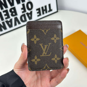 Leather Monogram Magnetic Wallet Big Printing-CYLV021