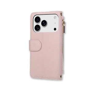 iPhone Case With Card Holder And Crossbody Strap Purple -BC25035 Burycase