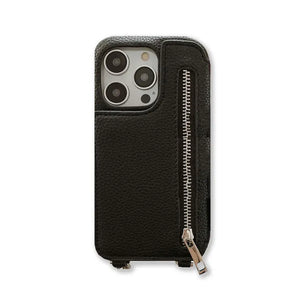 Classic Leather iPhone Case With Zip Wallet And Strap-BC25002 Burycase