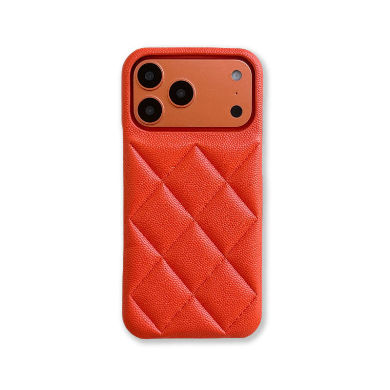 Leather iPhone Case Orange-BC25022