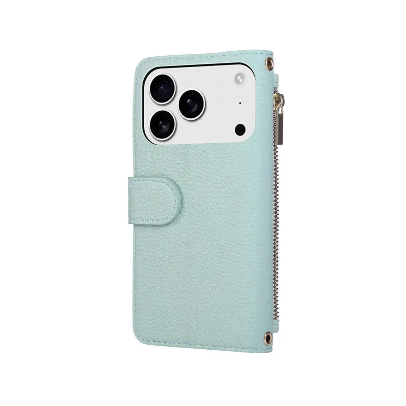 iPhone Case With Card Holder And Crossbody Strap Purple -BC25035 Burycase