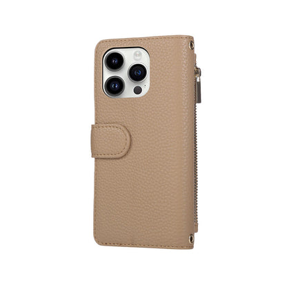 iPhone Case With Card Holder And Crossbody Strap Pink -BC25034