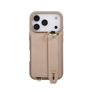 iPhone Case With Card Holder And Strap（With Holder）Black -BC25036 Burycase