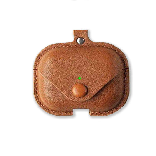 Leather Cowhide Case For Airpods Pro Brown-EJT241105