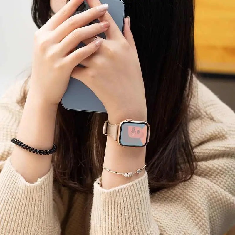 Leather Women Apple Watch Band-BC25007 Burycase