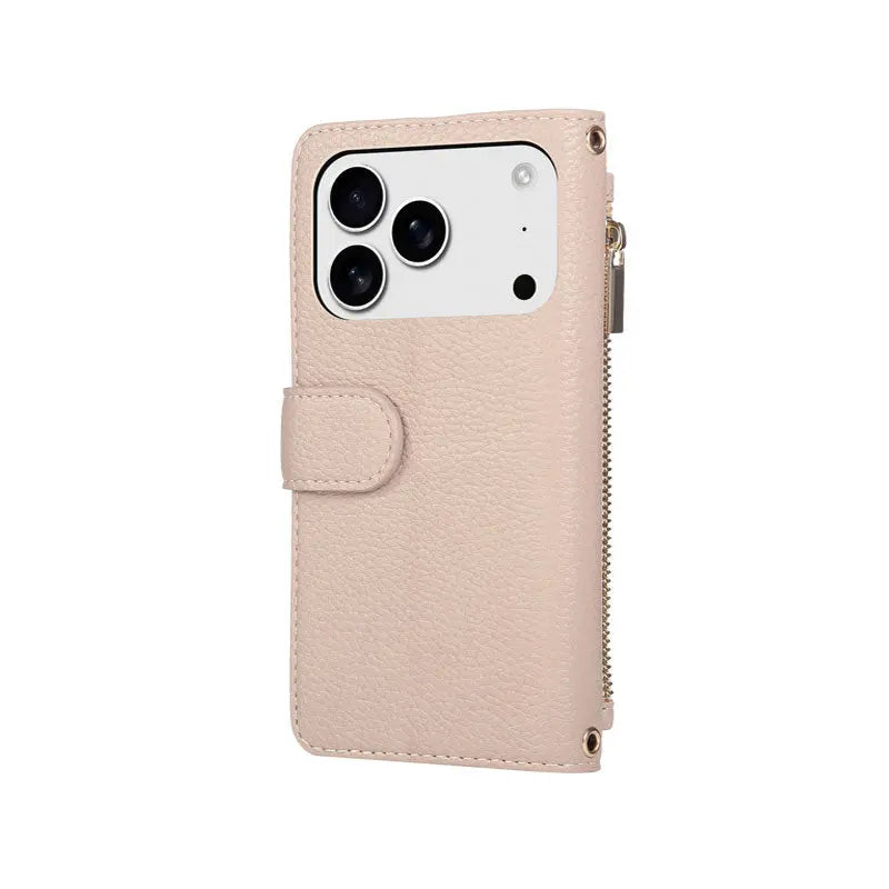 iPhone Case With Card Holder And Crossbody Strap Purple -BC25035 Burycase