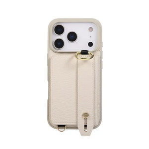 iPhone Case With Card Holder And Strap（With Holder）Black -BC25036 Burycase