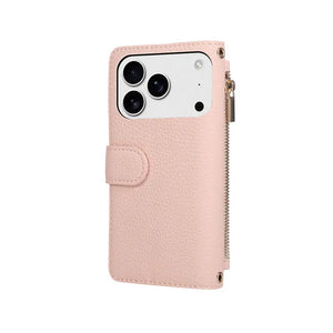 iPhone Case With Card Holder And Crossbody Strap Purple -BC25035 Burycase