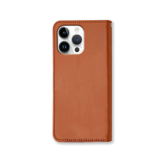 Leather iPhone Cases With Flip Wallet and Strap Brown -BC25071