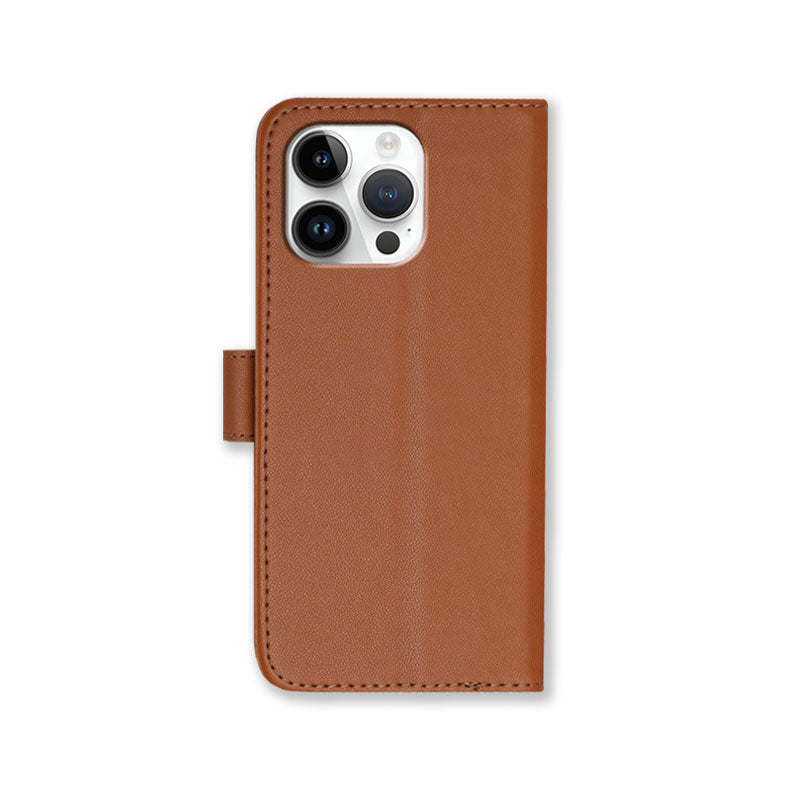 Leather iPhone Cases With Flip Wallet and Strap Black-BC25089