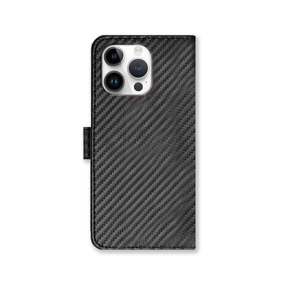 Leather iPhone Cases With Wallet and Strap Black-BC25079