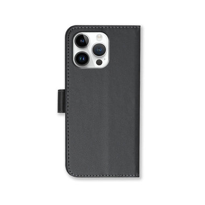 Leather iPhone Cases With Flip Wallet and Strap Black-BC25089