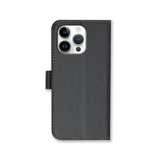 Leather iPhone Cases With Flip Wallet and Strap Black-BC25089