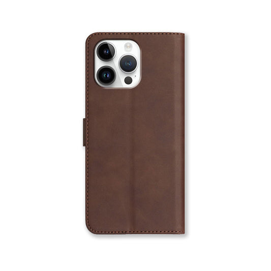 Leather iPhone Cases With Card Holder and Strap Brown-BC25059