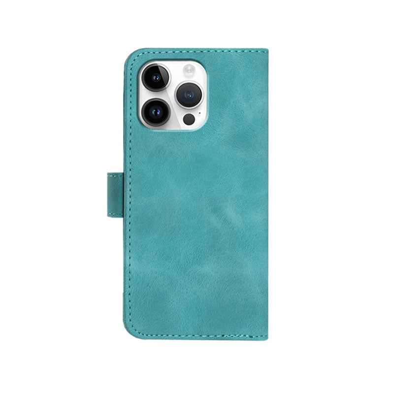 Leather iPhone Cases With Wallet and Wrist Strap Purple-BC25063