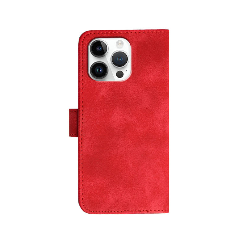 Leather iPhone Cases With Card Holder and Wrist Strap Purple-BC25081