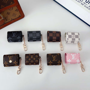 Classic Leather Monogram AirPods Cases Big Printing-CYLV116
