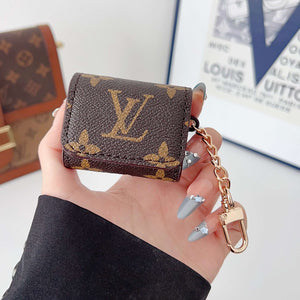 Classic Leather Monogram AirPods Cases Big Printing-CYLV116
