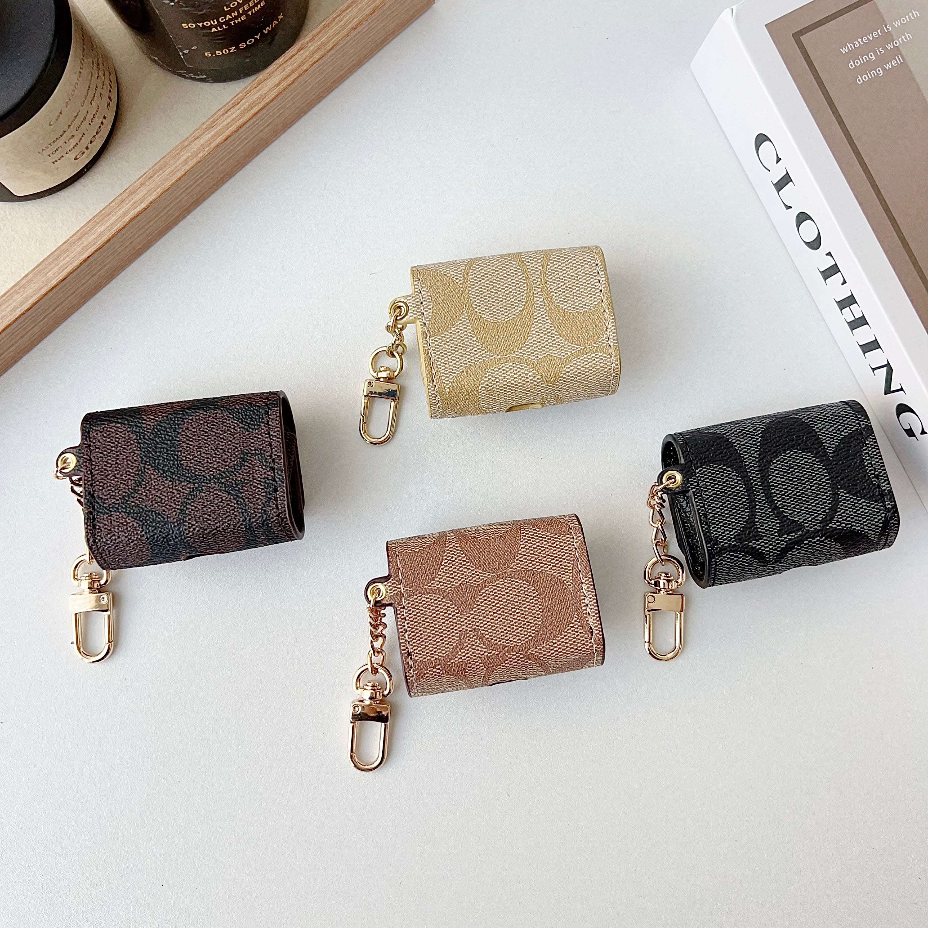 Leatherr CH AirPods Cases Coffee-CYCH121