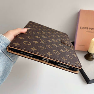 Stylish Leather Monogram  iPad Case Small Printing-CYLV111