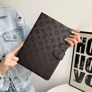 Classic Monogram  iPad Case Black Printing-CYLV108