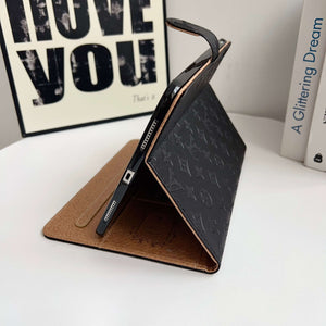Classic Monogram  iPad Case Black Printing-CYLV108