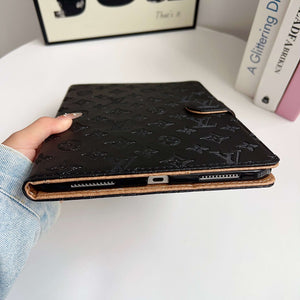 Classic Monogram  iPad Case Black Printing-CYLV108
