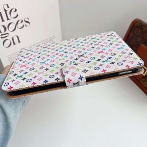 Refined Leather Monogram  iPad Case Small Printing-CYLV109
