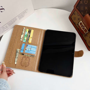 Refined Leather Monogram  iPad Case Small Printing-CYLV109
