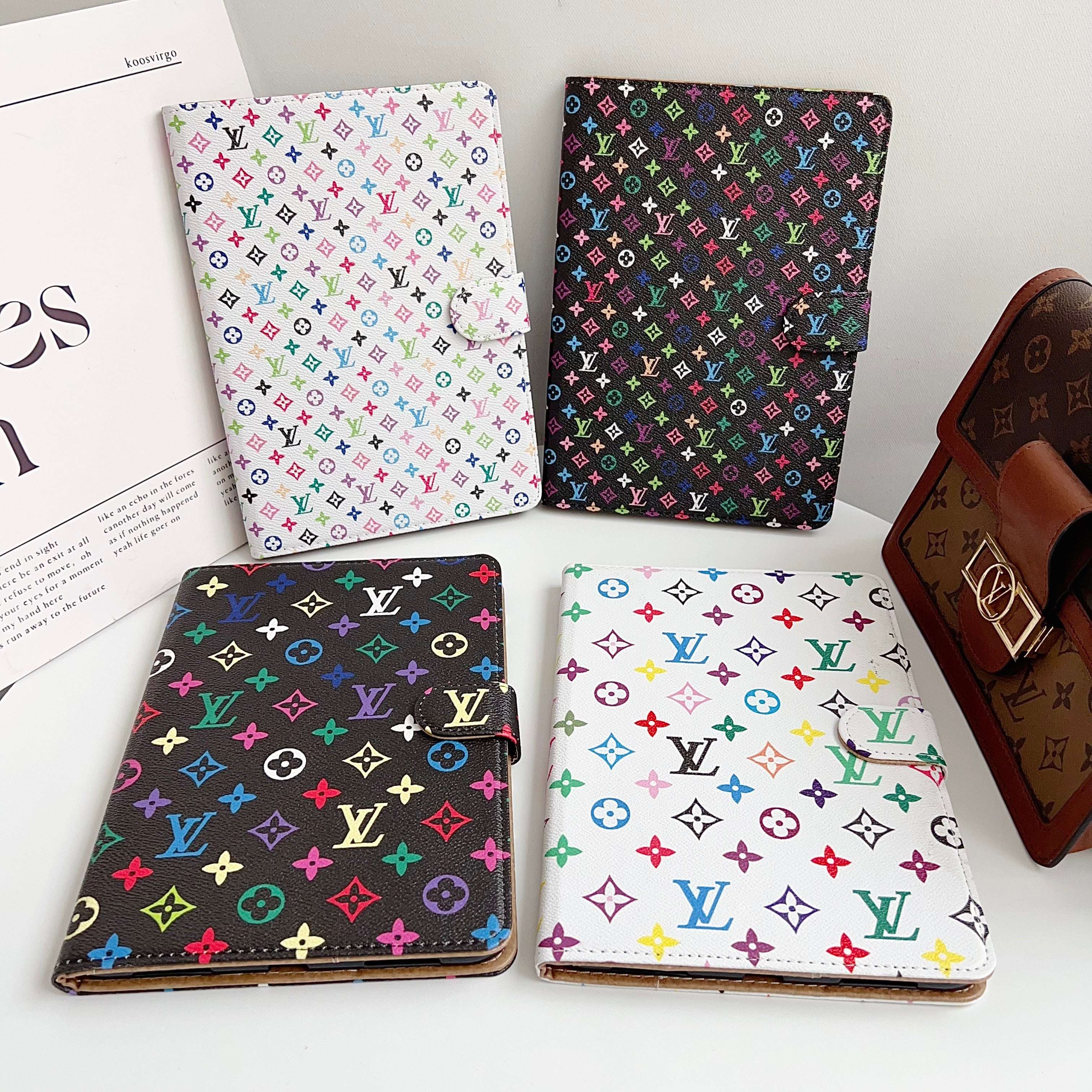 Refined Leather Monogram  iPad Case Small Printing-CYLV109