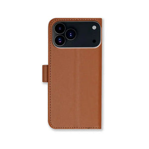 Leather iPhone Cases With Flip Wallet and Strap Black-BC25090 Burycase