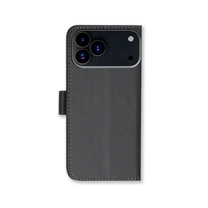 Leather iPhone Cases With Flip Wallet and Strap Black-BC25090