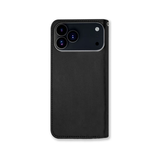 Leather iPhone Cases With Flip Wallet and Strap Black-BC25070