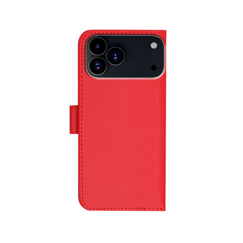 Leather iPhone Cases With Flip Wallet and Strap Black-BC25090