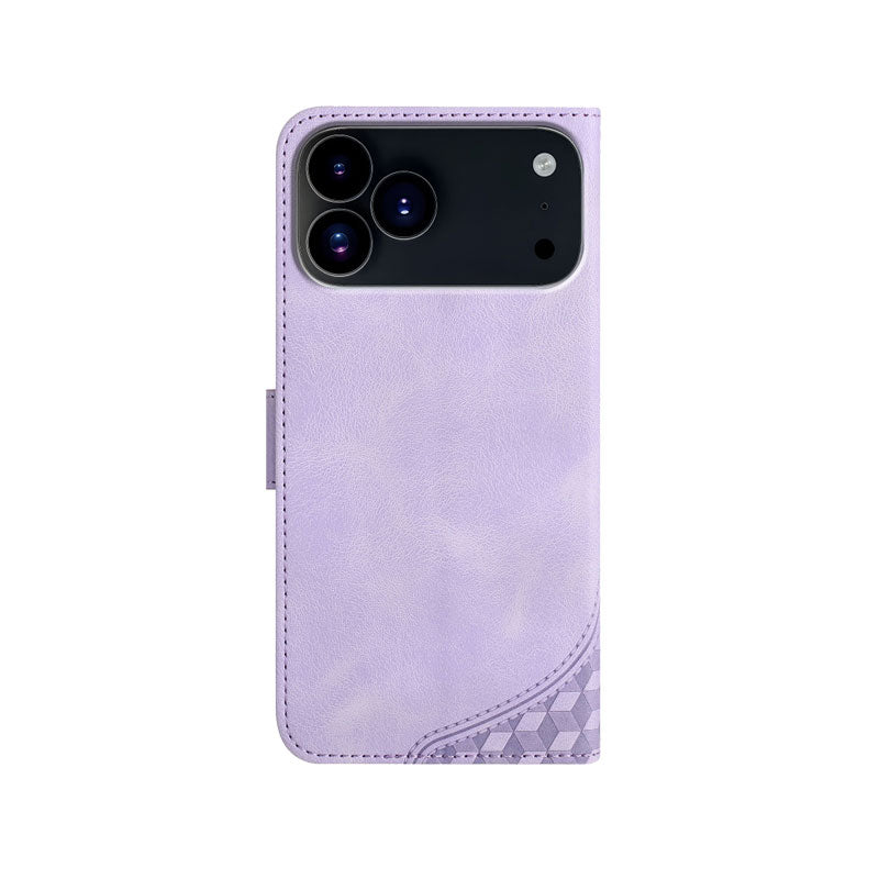 Leather iPhone Cases With Card Holder and Wrist Strap Brown -BC25078