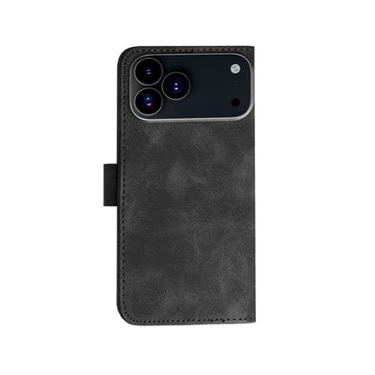 Leather iPhone Cases With Card Holder and Wrist Strap Black-BC25084
