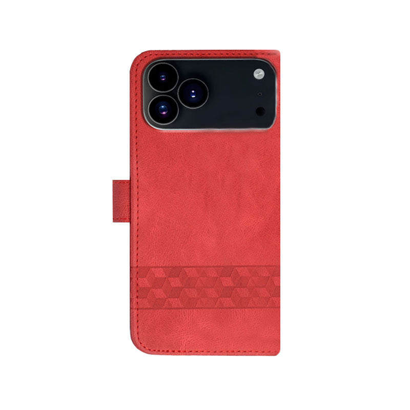 Leather iPhone Cases With Flip Wallet and Wrist Strap Brown-BC25050