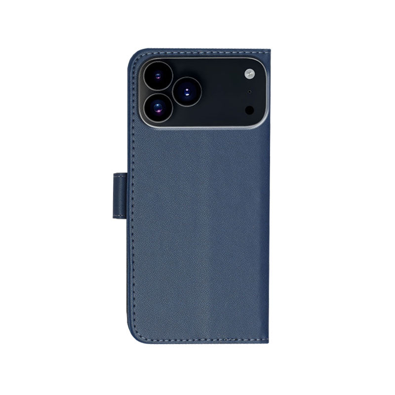 Leather iPhone Cases With Flip Wallet and Strap Black-BC25090