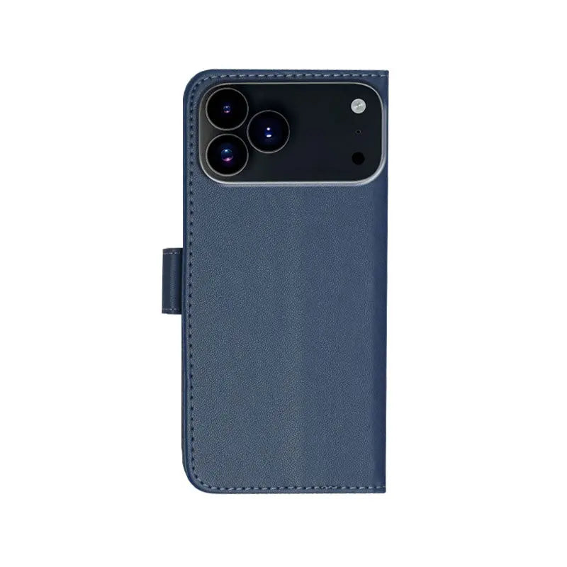 Leather iPhone Cases With Flip Wallet and Strap Black-BC25090 Burycase