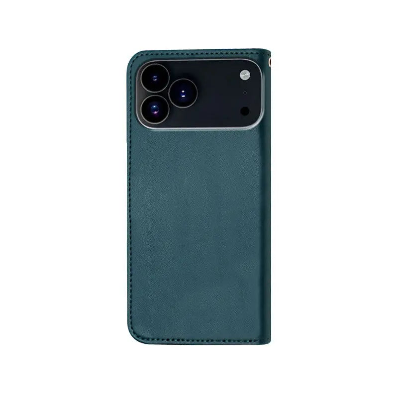 Leather iPhone Cases With Flip Wallet and Strap Brown -BC25072 Burycase